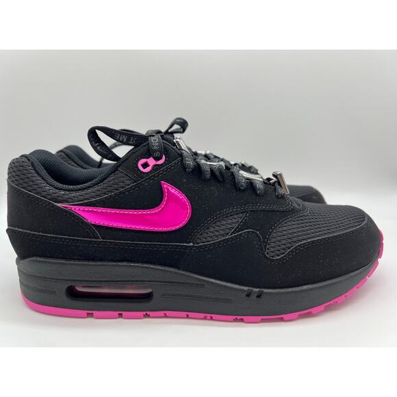 Nike Air Max 1 PRM Valentines Day Black Playfull Pink HV2302-001 Men's Size 10 - Picture 1 of 12